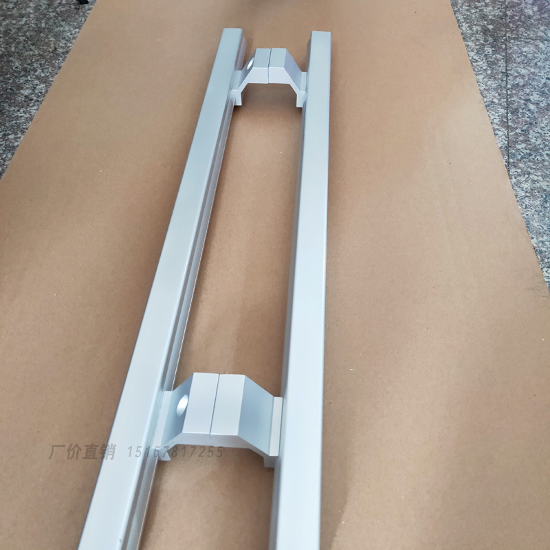 方管玻璃门拉手黑色灰色肯德基木门长拉手有框门大门把手黑钛金