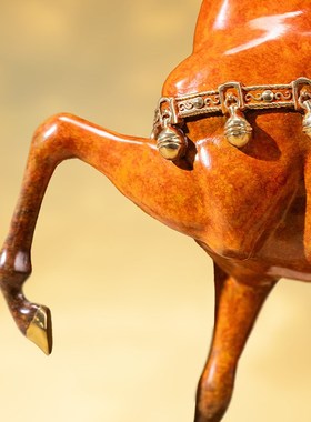 朱炳仁铜 鸣扬万里马摆件客厅玄关电视柜书房家居装饰高端礼品