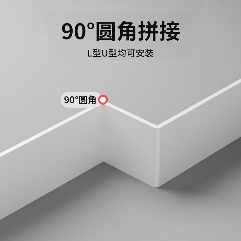 铝合金窗帘盒挡板一体飘窗新款成品装饰遮挡窗帘轨道顶装后期加装图片