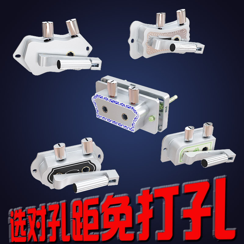 晾衣架手摇器通用维修杆升降器摇把升降盒绞盘免打孔自锁器