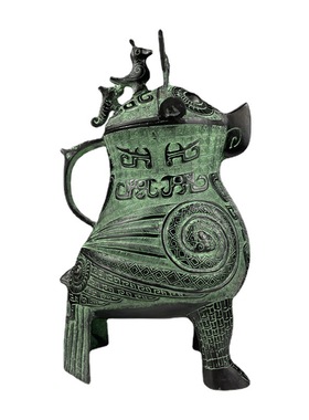 仿古青铜器妇鸮尊工艺品铜器文玩送礼佳品