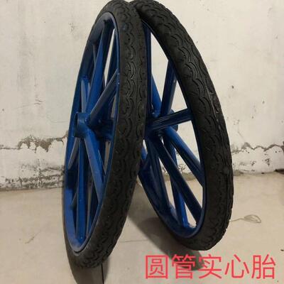 斗车轮子 工地手推车轮胎 环卫垃圾车发泡实心轮子 板车轮胎 钢圈