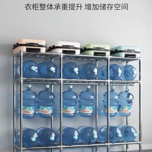 布卧室结实耐用经济型全钢架加粗加厚出租房屋小衣橱