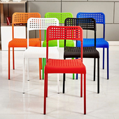 现代餐椅懒靠背椅休闲椅塑料学生电脑椅办公椅