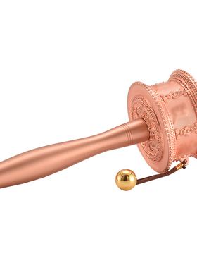 手摇转动轮锌合金西藏民族风六字转轮轴承静音转筒