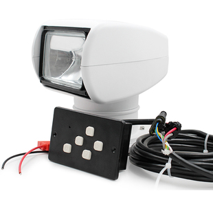 游艇遥控探照灯船用搜索灯卤素氙气灯快艇钓鱼艇有线遥控