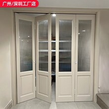 隔断门阳台移门客厅吊轨门平移隐形无地轨三联动房间推拉折叠门