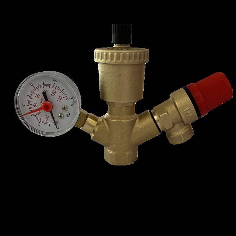 自动排气压力表黄铜放气防爆锅炉泄压自来水管安全