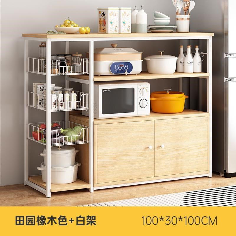 厨房置物架家用落地多层橱柜锅碗调料架微波炉架收纳储物柜,标准件/零部件/工业耗材,日晒盐,淘宝优惠券,粉丝福利购,淘宝优惠卷