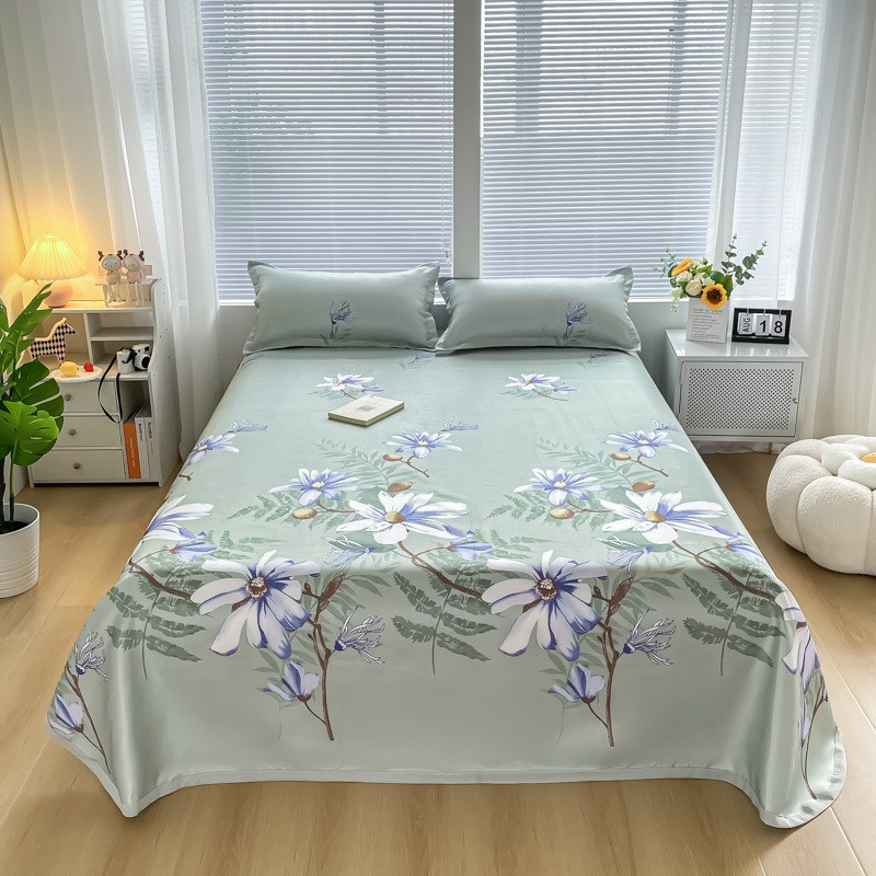 夏季冰丝凉席三件套床单款折叠空调软席子可水洗幽香梦境床上用品