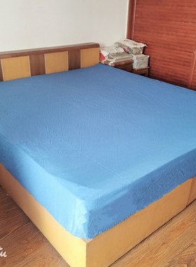 床笠单件绿色紫红床笠罩灰色180x200大床罩一体松紧四季通用.1.5x