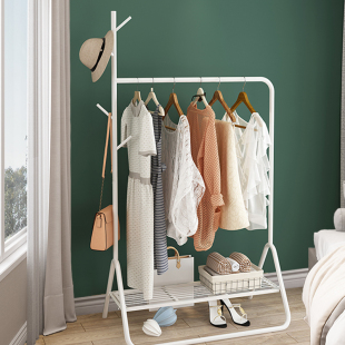 衣架落地卧室网红挂衣架宿舍收纳神器家用欧式 室内衣帽架阳台晾衣