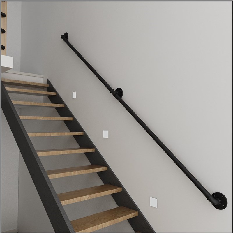 金属水管做旧青铜色铁管复古铁艺大门把手拉手6分1寸管子楼道扶手