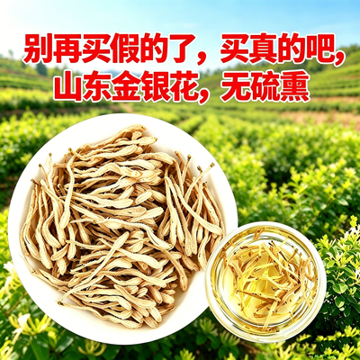 正宗山东金银花干中药材无硫野生