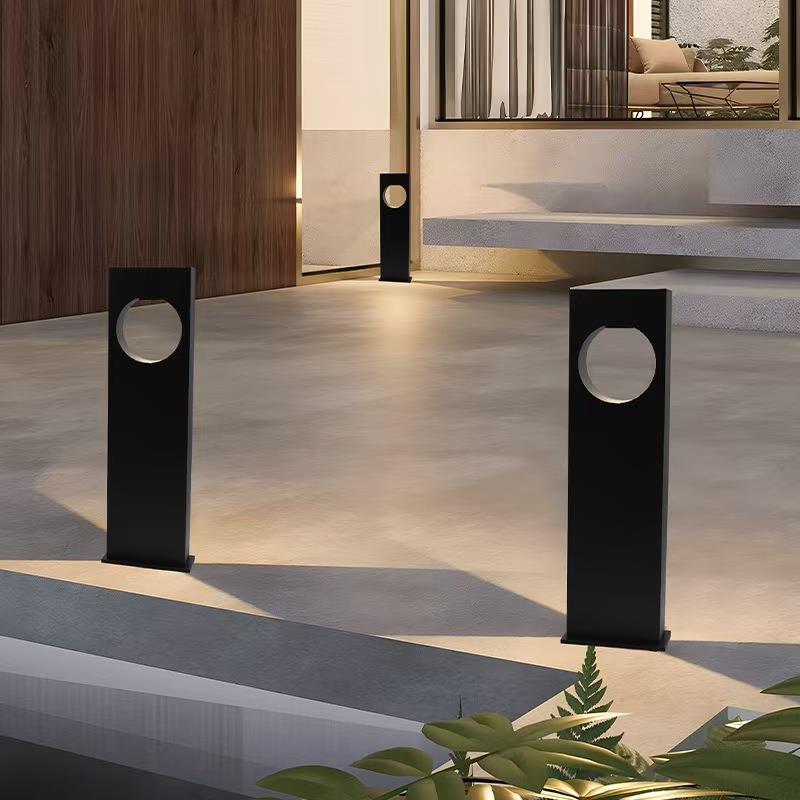 方形户外庭院草坪灯太阳能现代防水落地草地灯公园别墅地插式方灯