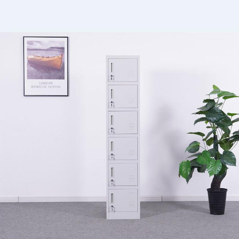 拆装更衣柜单人用带锁宿舍员工柜铁皮柜单六门衣柜钢制衣柜