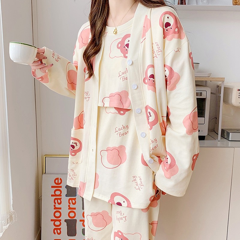 三件套月子服夏季薄款产后居家哺乳衣纯棉产妇春秋大尺码孕妇睡衣,孕妇装/孕产妇用品/营养,家居服套装,淘宝优惠券,粉丝福利购,淘宝优惠卷