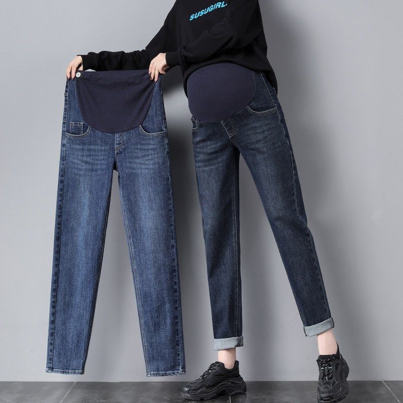 孕妇牛仔裤2024春秋新款外穿时尚装直筒托腹打底裤宽松大码老爹裤,孕妇装/孕产妇用品/营养,孕妇打底裤,淘宝优惠券,粉丝福利购,淘宝优惠卷