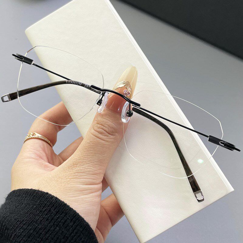纯钛无框眼镜近视男商务超轻防雾防蓝光辐射变色无边框眼睛成品镜,ZIPPO/瑞士军刀/眼镜,定制成品光学镜,淘宝优惠券,粉丝福利购,淘宝优惠卷