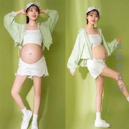 影楼孕妇休闲风写真服饰辣妈小清B新外景拍照套装减龄孕妇摄影服