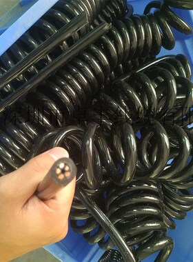 过直流电压220Vj/380V10芯12芯15芯16芯17芯20芯弹簧线PU螺旋电线