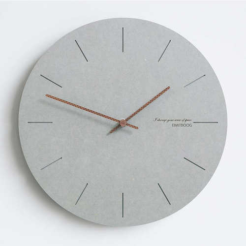 欧式现代奢客厅家用轻静音艺圆形大气卧J室钟表墙壁简约挂钟挂表