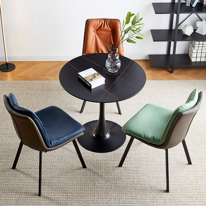休闲洽谈桌椅组合接待桌小圆桌洽谈桌展厅岩板圆桌家用阳台小桌子,住宅家具,岩板餐桌,淘宝优惠券,粉丝福利购,淘宝优惠卷
