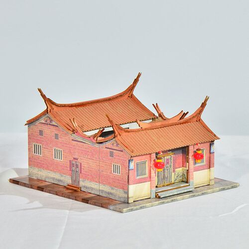 国风闽南三间张厝燕尾脊房新品diy小屋手工制作微缩模型纪念礼物