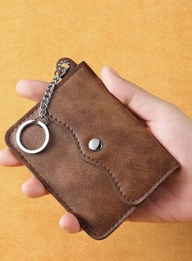 2025新款复古风卡包高级感简约纯色卡夹多卡位卡包卡夹证件收纳包