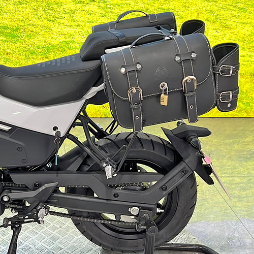 适用春风狒狒O后货架尾箱架io边包后扶手尾翼支架改装