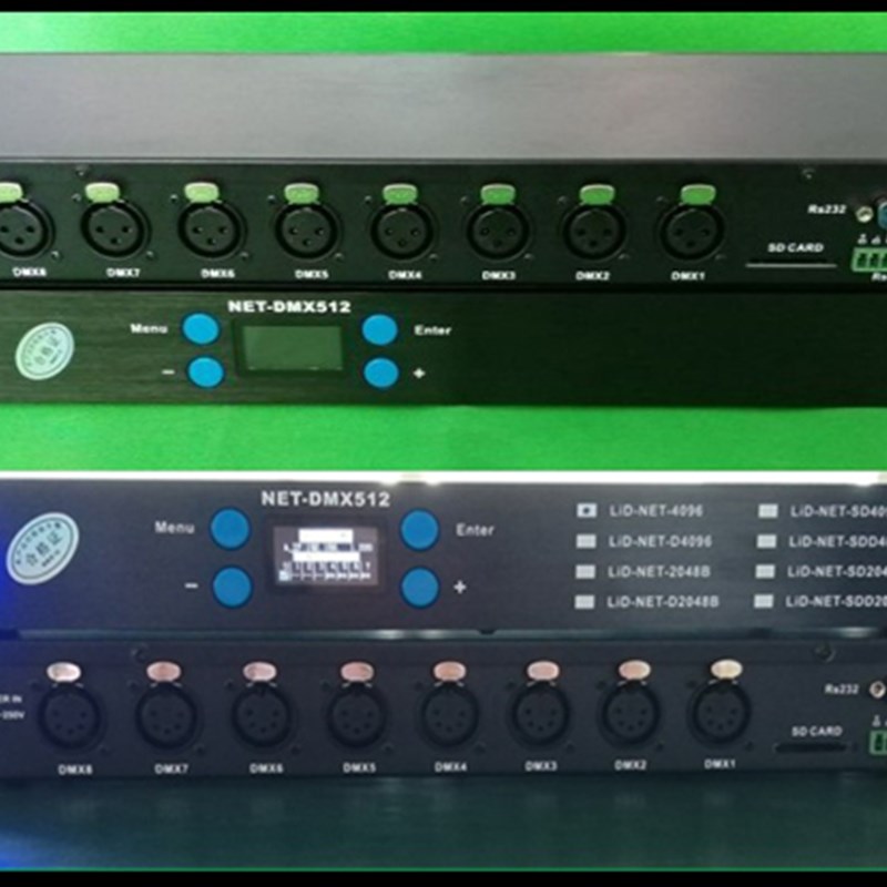 Art-Net灯控4096通道8口DMX512双向IP网络ArtNet调光台MA老虎扩展