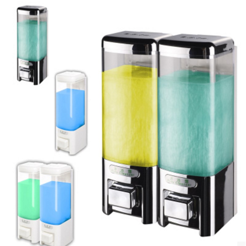 瑞沃酒店家用塑料皂液器洗手液盒浴室壁挂式洗发沐浴露盒