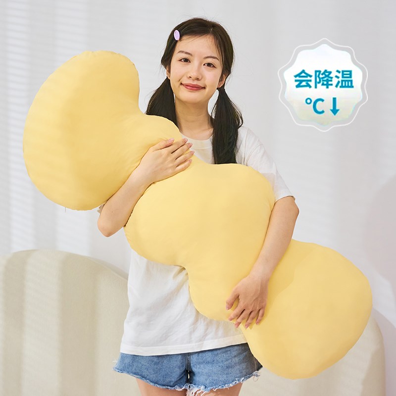 夏季冰丝抱枕女生睡觉专用长条枕床上夹腿靠枕孕妇侧睡床头大靠垫
