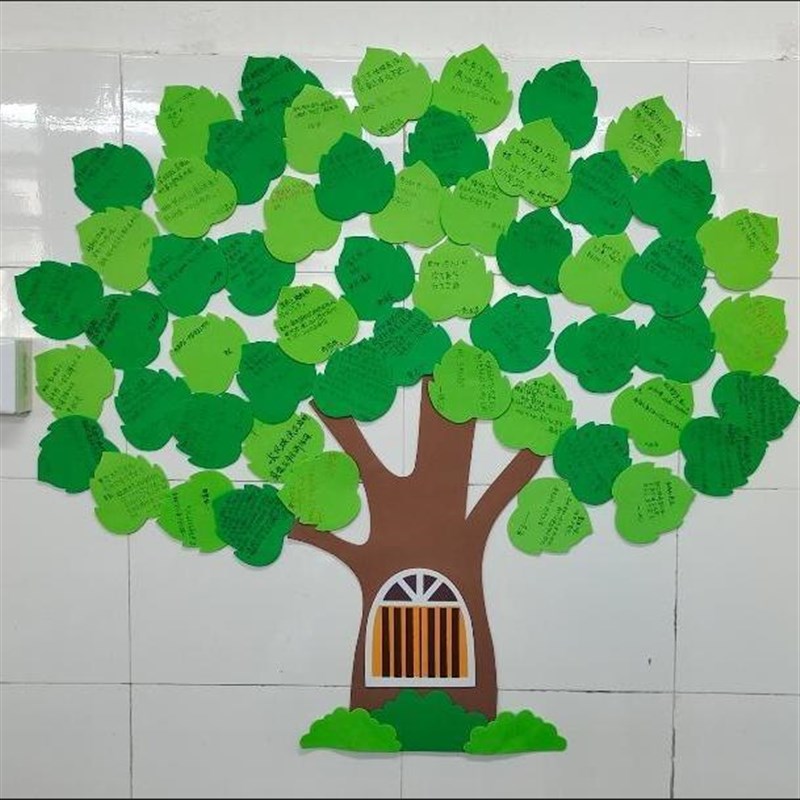 心愿树学生写梦想愿望鼓励成长智慧许愿墙贴纸教室装饰黑板报布置