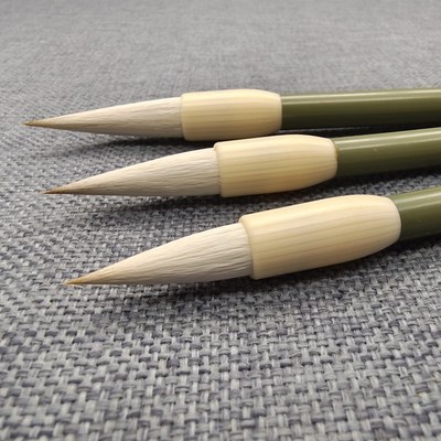 晓舟文房 吉祥三支笔 狼羊兼毫颜体柳体书法大楷中楷毛笔装