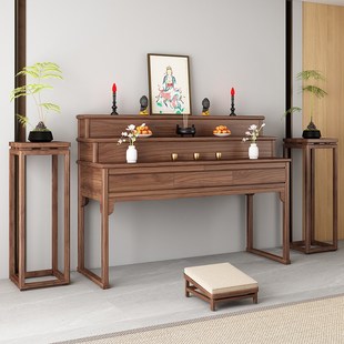 新实木中堂供桌香案家用佛堂三层佛桌香案台佛台客厅佛龛神台