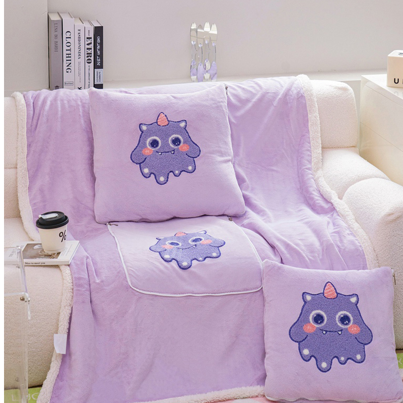 多功能抱枕毯子两用儿童车载靠枕客厅沙发靠垫公室宿舍午休毯冬