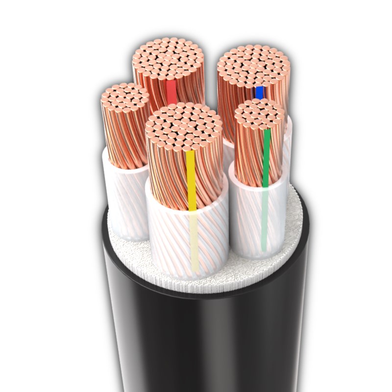 国标铜芯电缆三相五线3+2铠装地埋架空YJV16/25/35/50/95/120平方