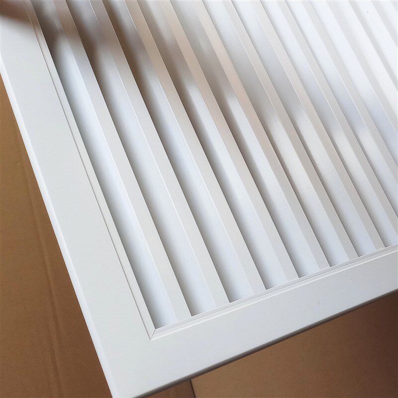 定订做铝合金防雨百叶窗回出风排风口检修散流器铝合金细百叶风口