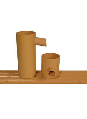 仿真竹子流水 家居鱼缸盆石槽循环增氧竹筒流水喷泉