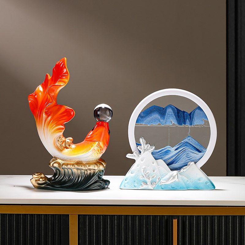 流沙画沙漏客厅创意解压家居书房博古架玄关柜子装饰品新,家居饰品,装饰摆件,淘宝优惠券,粉丝福利购,淘宝优惠卷