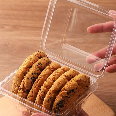 桃酥包装盒饼干盒中式糕点点心甜品打包盒子一次性塑料食品级