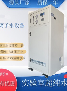 升实验室超纯水去离子水设备生化仪纯化水置蒸馏水器