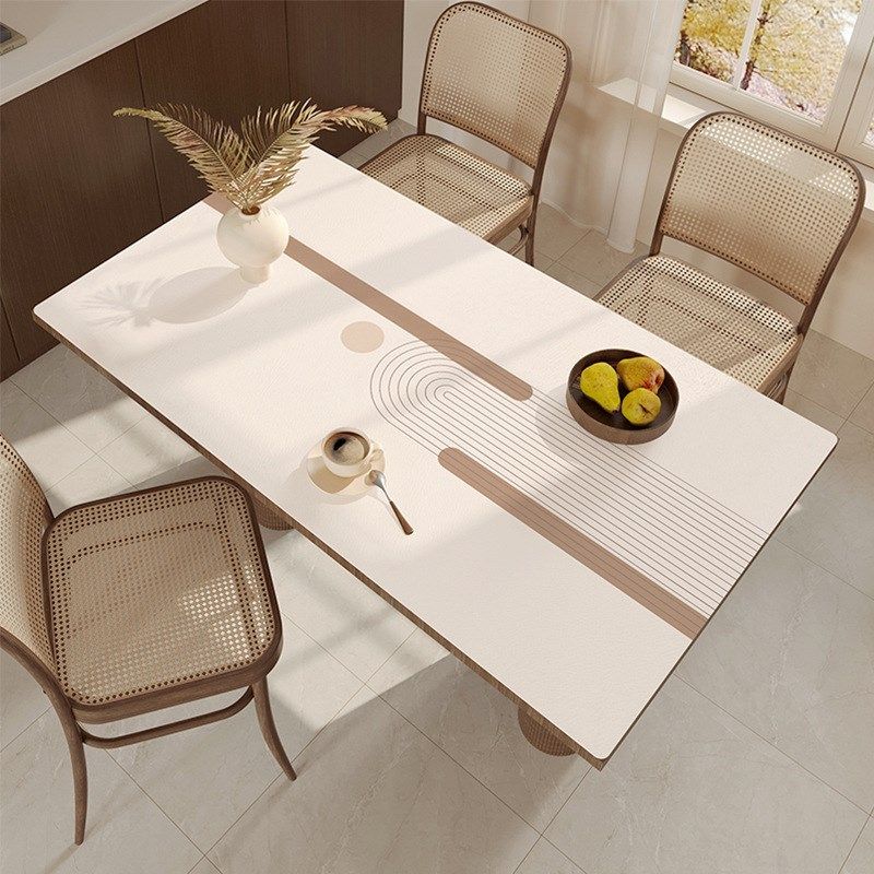 宝仕道奶油风桌布防水防油免洗防烫隔热皮革餐桌垫茶几台盖布垫D,居家布艺,茶几垫,淘宝优惠券,粉丝福利购,淘宝优惠卷