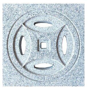 石材铜钱地漏石板窨井盖老青石仿古铜钱地漏庭院下水道水沟盖板