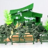 J旧义雪豹突击队兵场景装 战争小兵儿童男孩