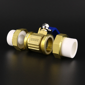 加厚铜球活接球 寸活接门 分