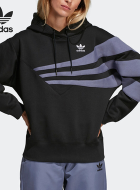 Adidas/阿迪达斯正品19春季三叶草 HOODIE 女子卫衣套头衫 DU8473