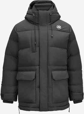 Skechers斯凯奇正品运动生活男连帽保暖抗菌羽绒服P424M157-01CG
