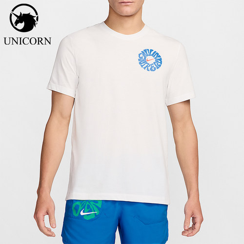 Nike/耐克正品2025男士透气圆领套头运动耐穿跑步短袖FZ8064-121